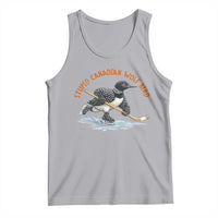 Stupid Canadian Wolf Bird Tank Top Funny Romance Hockey Fan LGBTQ+