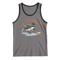 Stupid Canadian Wolf Bird Tank Top Funny Romance Hockey Fan LGBTQ+