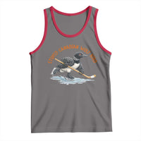 Stupid Canadian Wolf Bird Tank Top Funny Romance Hockey Fan LGBTQ+