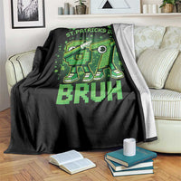 Its St Patricks Day 67 Bruh Throw Blanket Funny Shamrock Six Seven 6 7 Meme Gen Alpha