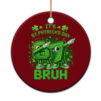 Its St Patricks Day 67 Bruh Ceramic Ornament Funny Shamrock Six Seven 6 7 Meme Gen Alpha