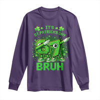 Its St Patricks Day 67 Bruh Long Sleeve Shirt Funny Shamrock Six Seven 6 7 Meme Gen Alpha