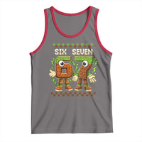 Six Seven Brainrot Italian Funny 67 Tank Top Checkered Kids Gaming Meme