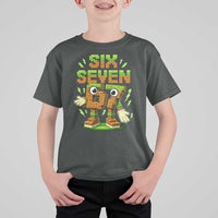 Six Seven Brainrot Italian Funny 67 Kids Gaming Meme T Shirt For Kid