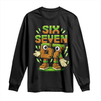 Six Seven Brainrot Italian Funny 67 Kids Gaming Meme Long Sleeve Shirt