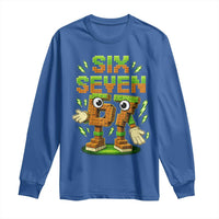 Six Seven Brainrot Italian Funny 67 Kids Gaming Meme Long Sleeve Shirt