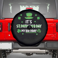 Funny Birthday St Patricks Day Spare Tire Cover Funny Shamrock Born Lucky Irish Bday