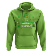 Funny Birthday St Patricks Day Hoodie Funny Shamrock Born Lucky Irish Bday
