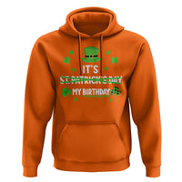Funny Birthday St Patricks Day Hoodie Funny Shamrock Born Lucky Irish Bday