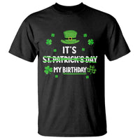 Funny Birthday St Patricks Day T Shirt Funny Shamrock Born Lucky Irish Bday