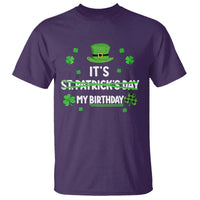 Funny Birthday St Patricks Day T Shirt Funny Shamrock Born Lucky Irish Bday