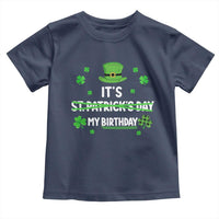 Funny Birthday St Patricks Day Toddler T Shirt Funny Shamrock Born Lucky Irish Bday