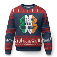 Funny Birthday St Patricks Day Ugly Christmas Sweater Beer Me Its My Birthday Ireland Irish Shamrock