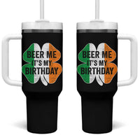 Funny Birthday St Patricks Day Tumbler With Handle Beer Me Its My Birthday Ireland Irish Shamrock