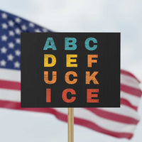 Fck Ice Protest Sign Retro Protest Chinga La Migra Subtle FDT