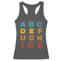 Fck Ice Racerback Tank Top Retro Protest Chinga La Migra Subtle FDT