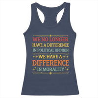 Difference In Morality Racerback Tank Top Political Differences Protest Rally