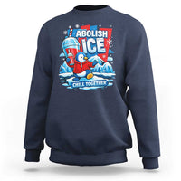 Abolish Ice Sweatshirt Subtle FDT Penguin Slush Drink Funny Summer Chill Mode