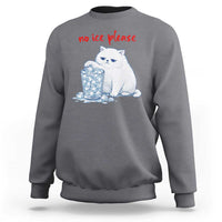 Abolish Ice Protest Sweatshirt Subtle FDT Cat Meme No Ice Please