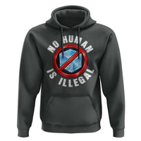 Abolish Ice No Human is Illegal Hoodie Retro Protest Subtle FDT