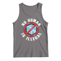 Abolish Ice No Human is Illegal Tank Top Retro Protest Subtle FDT