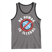 Abolish Ice No Human is Illegal Tank Top Retro Protest Subtle FDT