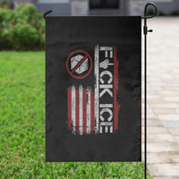 Fck Ice Garden Flag Retro US Flag Subtle FDT Protest