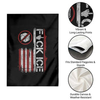 Fck Ice Garden Flag Retro US Flag Subtle FDT Protest
