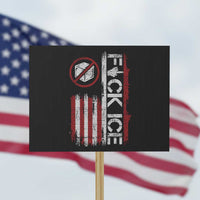 Fck Ice Protest Sign Retro US Flag Subtle FDT Protest