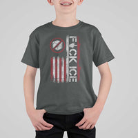 Fck Ice T Shirt For Kid Retro US Flag Subtle FDT Protest