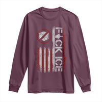 Fck Ice Long Sleeve Shirt Retro US Flag Subtle FDT Protest