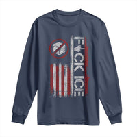 Fck Ice Long Sleeve Shirt Retro US Flag Subtle FDT Protest