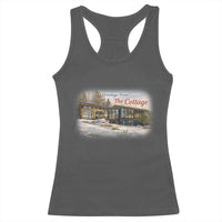 Coming To The Cottage Racerback Tank Top Retro LGBT Romance Hockey Fan