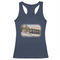 Coming To The Cottage Racerback Tank Top Retro LGBT Romance Hockey Fan