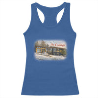 Coming To The Cottage Racerback Tank Top Retro LGBT Romance Hockey Fan