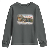 Coming To The Cottage Youth Sweatshirt Retro LGBT Romance Hockey Fan