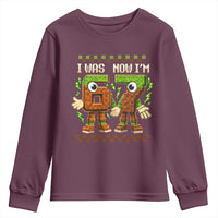 I Was 6 Now Im 7 7th Birthday 67 Meme Youth Sweatshirt Six Seven Checkered Kids Gaming Meme
