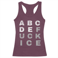 Fck Ice Racerback Tank Top Chinga La Migra Subtle FDT