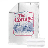 Coming To The Cottage Throw Blanket LGBT Romance Hockey Fan