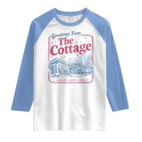Coming To The Cottage Raglan Shirt LGBT Romance Hockey Fan