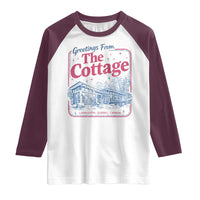 Coming To The Cottage Raglan Shirt LGBT Romance Hockey Fan