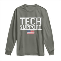 Tech Support Long Sleeve Shirt IT Support Programmer Engineer Elon Musk