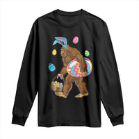 Bigfoot Easter Long Sleeve Shirt Funny Sasquatch Eggs Hunting - Wonder Print Shop