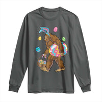 Bigfoot Easter Long Sleeve Shirt Funny Sasquatch Eggs Hunting - Wonder Print Shop