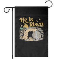 He Is Risen Garden Flag Retro Vintage Easter Jesus Christian Apparel - Wonder Print Shop