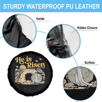 He Is Risen Spare Tire Cover Retro Vintage Easter Jesus Christian Apparel - Wonder Print Shop
