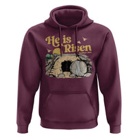 He Is Risen Hoodie Retro Vintage Easter Jesus Christian Apparel - Wonder Print Shop