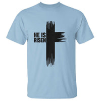 He Is Risen T Shirt Christian Easter Cross