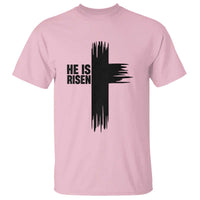 He Is Risen T Shirt Christian Easter Cross
