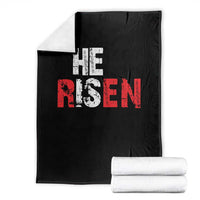 He Is Risen Throw Blanket Vintage Christian Religious Faith - undefined